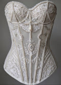 Silk Beaded Vena Corset