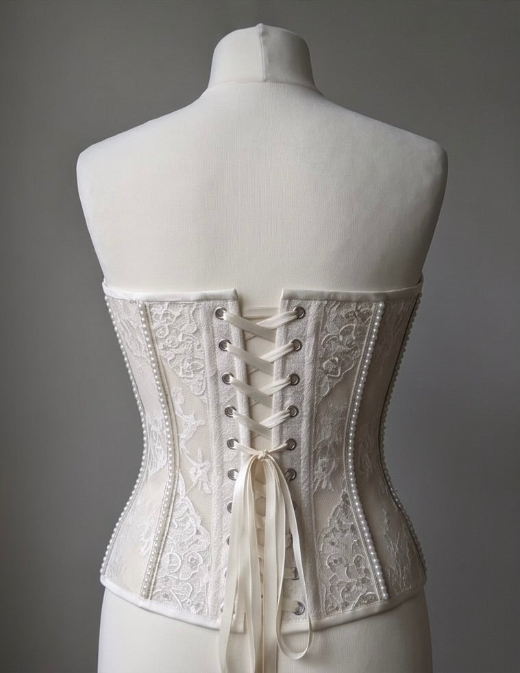 Silk Beaded Vena Corset